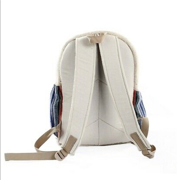 Hemp Backpack Bohemian Style - Picture 3 of 5